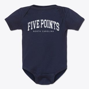 Five Points North Carolina Urban Vibe Baby Onesie