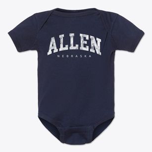 Allen Nebraska Urban Vibe Baby Onesie