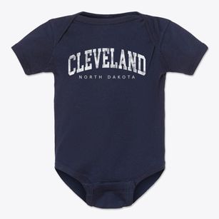 Cleveland North Dakota Urban Vibe Baby Onesie
