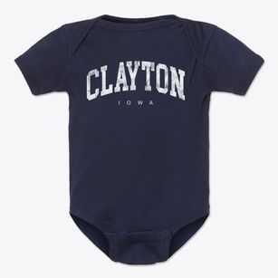 Clayton Iowa Urban Vibe Baby Onesie