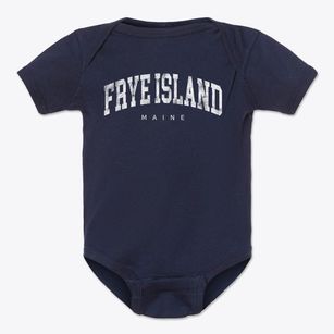 Frye Island Maine Urban Vibe Baby Onesie