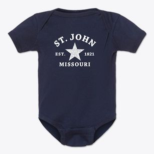 St. John Missouri Star Baby Onesie