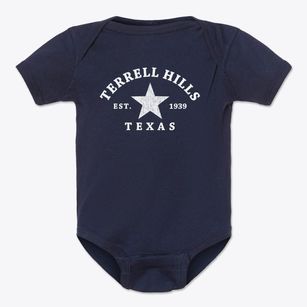 Terrell Hills Texas Star Baby Onesie