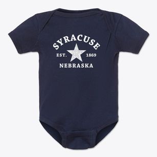 Syracuse Nebraska Star Baby Onesie