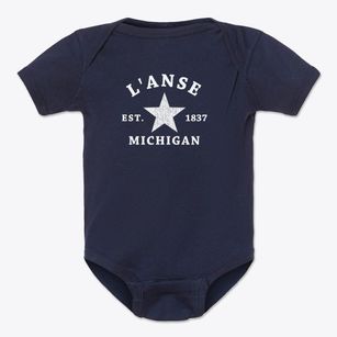 L'anse Michigan Star Baby Onesie
