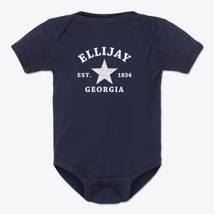 Ellijay Georgia Star Baby Onesie