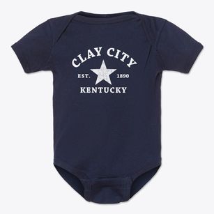 Clay City Kentucky Star Baby Onesie