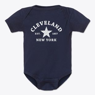 Cleveland New York Star Baby Onesie