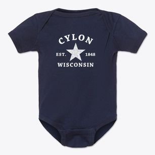 Cylon Wisconsin Star Baby Onesie