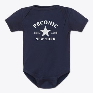 Peconic New York Star Baby Onesie