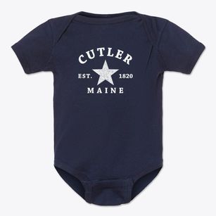 Cutler Maine Star Baby Onesie