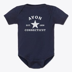 Avon Connecticut Star Baby Onesie
