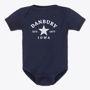 Danbury Iowa Star Baby Onesie
