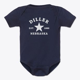 Diller Nebraska Star Baby Onesie