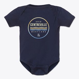 Centreville Maryland Color Fade Baby Onesie