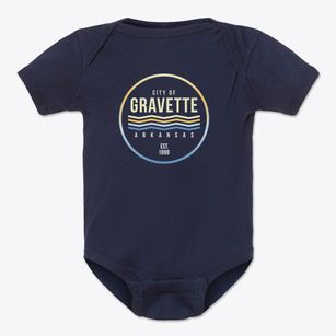 Gravette Arkansas Color Fade Baby Onesie