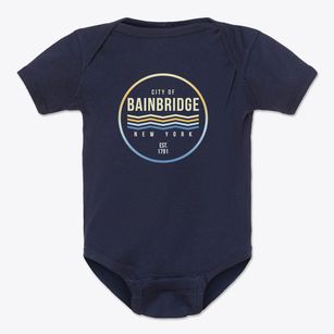 Bainbridge New York Color Fade Baby Onesie