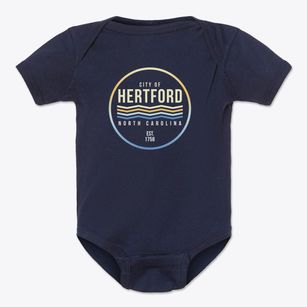 Hertford North Carolina Color Fade Baby Onesie