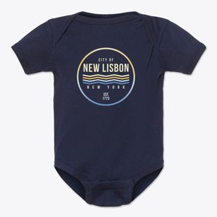New Lisbon New York Color Fade Baby Onesie