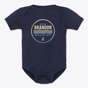 Brandon Mississippi Color Fade Baby Onesie