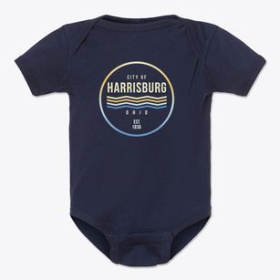 Harrisburg Ohio Color Fade Baby Onesie