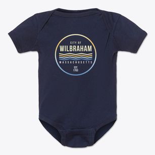 Wilbraham Massachusetts Color Fade Baby Onesie