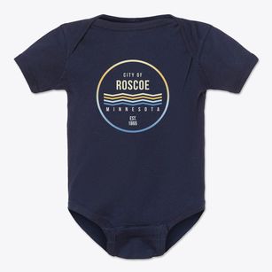 Roscoe Minnesota Color Fade Baby Onesie