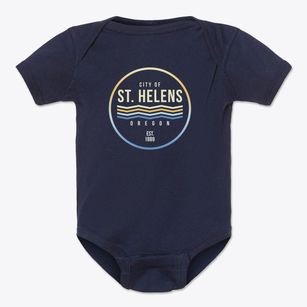 St. Helens Oregon Color Fade Baby Onesie