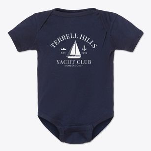 Terrell Hills Texas Yacht Club Baby Onesie