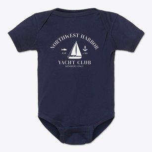 Northwest Harbor New York Yacht Club Baby Onesie