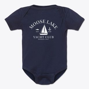 Moose Lake Minnesota Yacht Club Baby Onesie