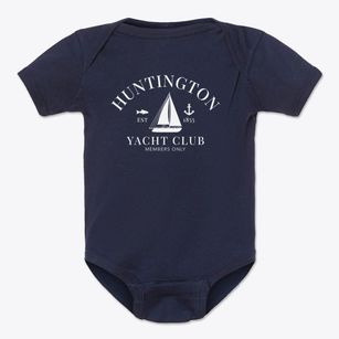 Huntington Massachusetts Yacht Club Baby Onesie