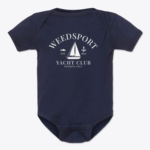 Weedsport New York Yacht Club Baby Onesie