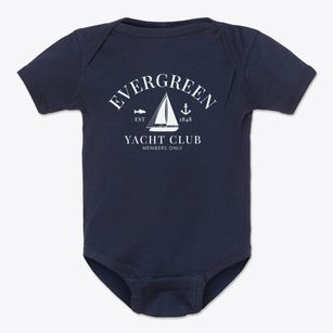Evergreen Wisconsin Yacht Club Baby Onesie