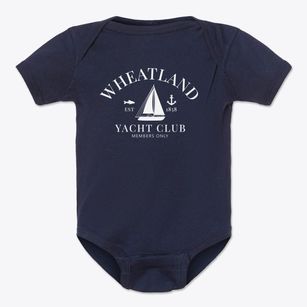 Wheatland Iowa Yacht Club Baby Onesie