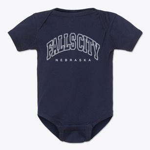 Falls City Nebraska Inline Baby Onesie