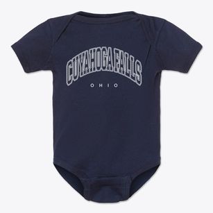 Cuyahoga Falls Ohio Inline Baby Onesie
