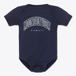 Mountain View Hawaii Inline Baby Onesie