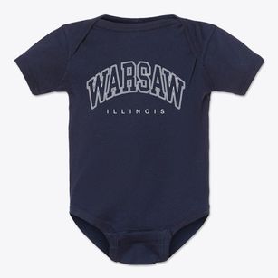 Warsaw Illinois Inline Baby Onesie