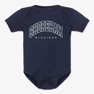 Shoreham Michigan Inline Baby Onesie