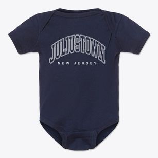 Juliustown New Jersey Inline Baby Onesie