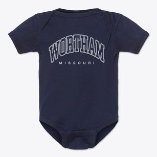 Wortham Missouri Inline Baby Onesie
