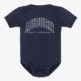 Auburn West Virginia Inline Baby Onesie