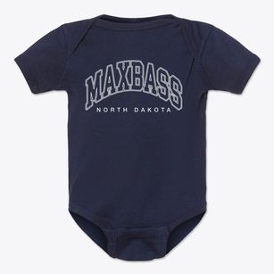 Maxbass North Dakota Inline Baby Onesie