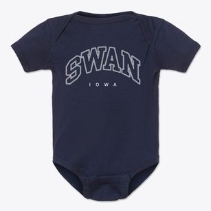Swan Iowa Inline Baby Onesie