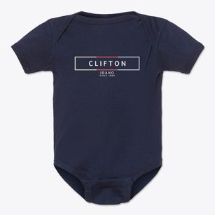 Clifton Idaho Artbox Baby Onesie