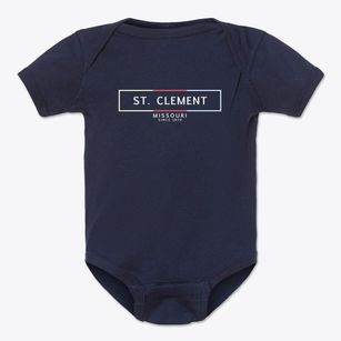 St. Clement Missouri Artbox Baby Onesie