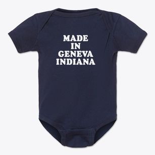Geneva Indiana Classic 70s Baby Onesie