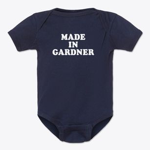 Gardner Massachusetts Classic 70s Baby Onesie