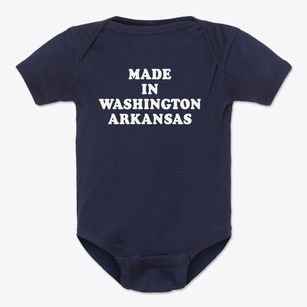 Washington Arkansas Classic 70s Baby Onesie